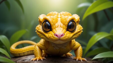 Chibbi-Art Eyelash Viper Chibis Whimsical Gaze