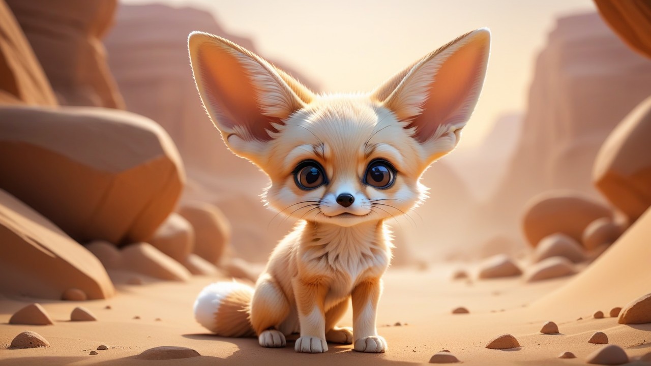 Chibbi-Art Chibi Fennec Fox Gaze