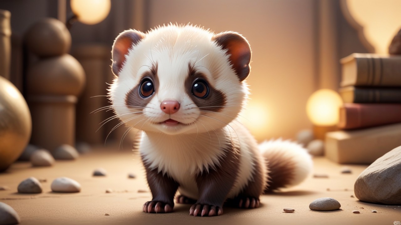 Chibbi-Art Chibi Ferret Encounter: A Stunning Artwork