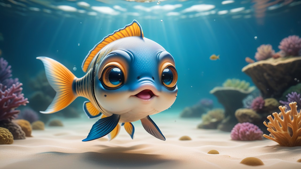 Chibbi-Art Chibi Fish Art - Aesthetic Oceans View