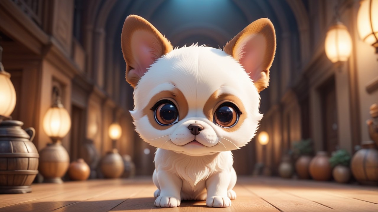 Chibbi-Art Chibi Frenchton Pup Gazes Into Your Soul