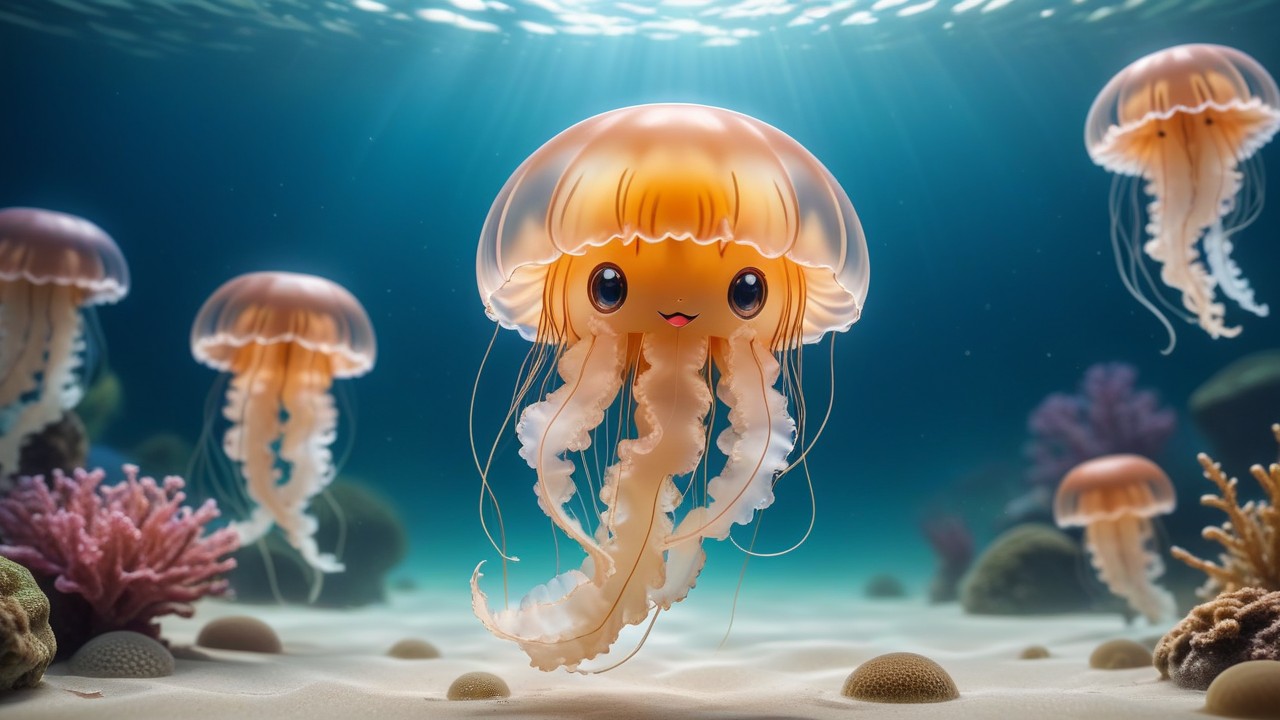 Chibbi-Art Enchanting Freshwater Jellyfish Chibi