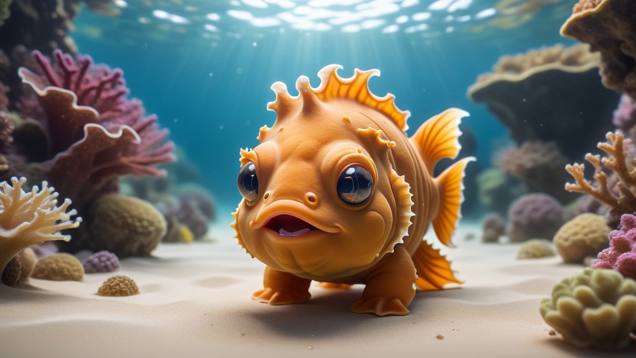 Chibbi-Art Chibi Frogfish Art: A Mesmerizing Face-Off with Viewers