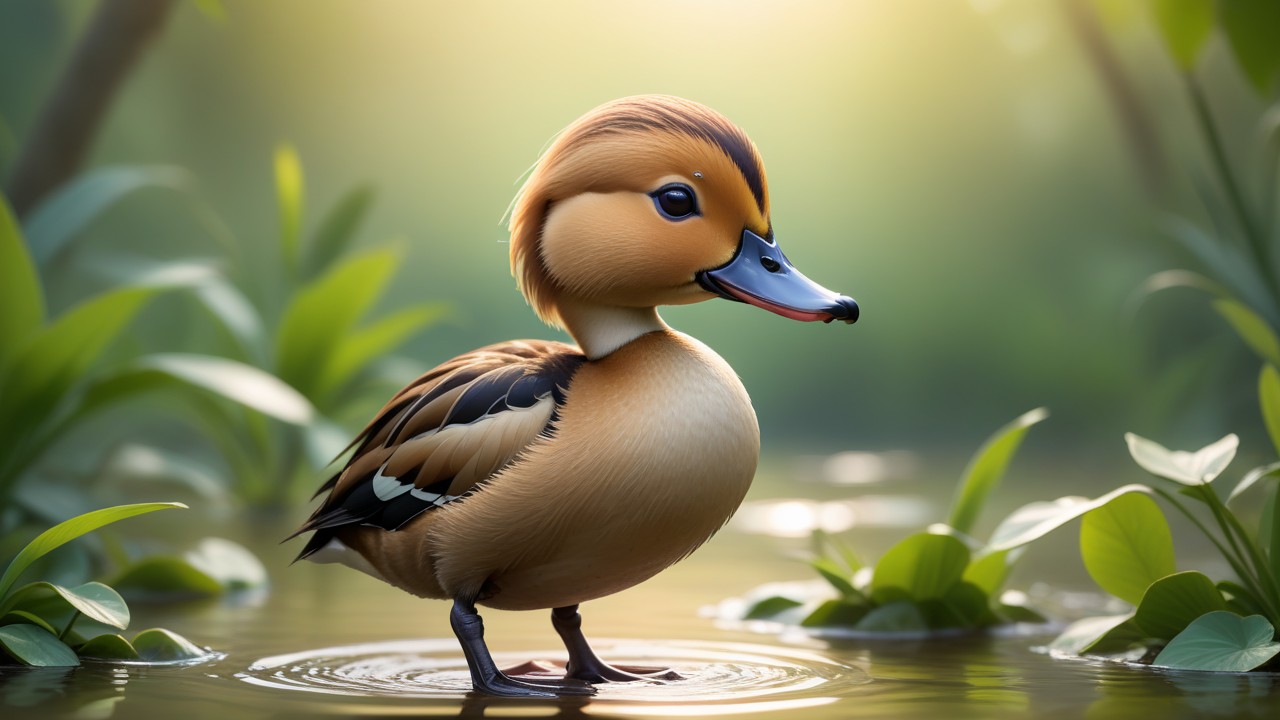 Chibbi-Art Whistling Duck Encounter: A Chibi Charm