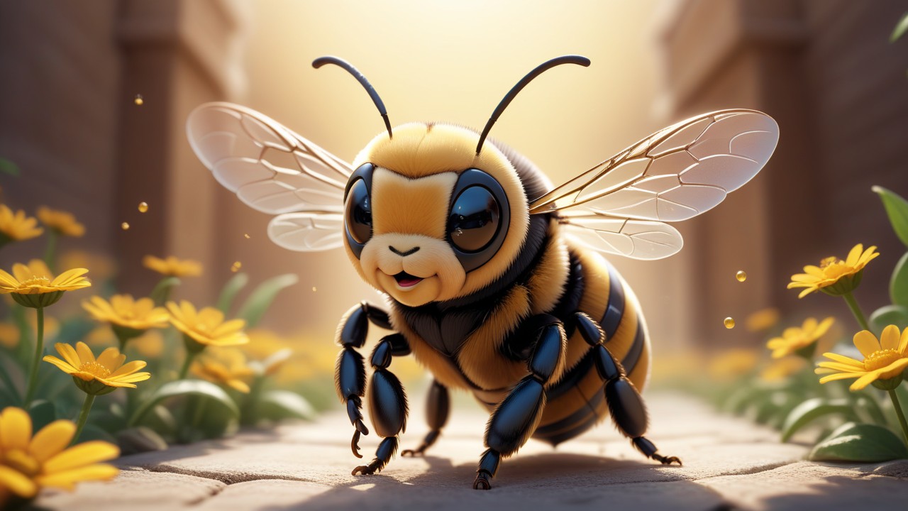 Chibbi-Art Chibi Bee and the Scenic Pose