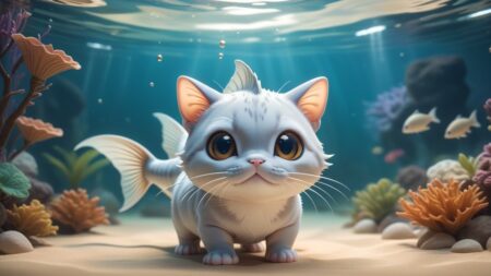 Chibbi-Art Chibi Ghost Catfish: A Haunting View