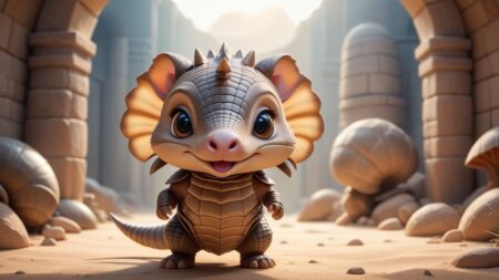 Chibbi-Art Giant Armadillo Chibi: Cute and Enigmatic!
