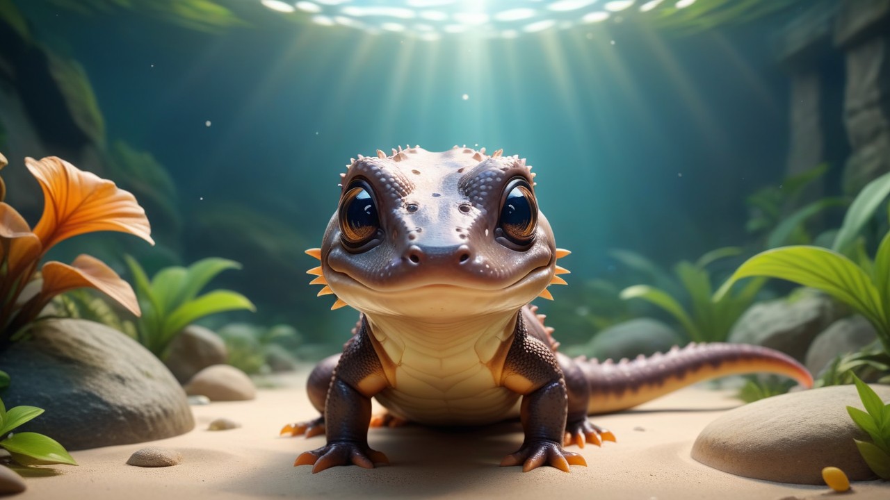 Chibbi-Art Giant Chibi Salamander: Boldly Approaching the Gallery