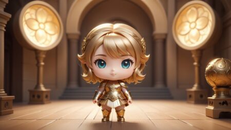 Chibbi-Art Sunlit Leprechaun: A Whimsical Wink