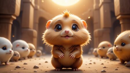 Chibbi-Art Golden Mole Chibi: A Mesmerizing Vision