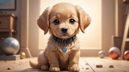 Chibbi-Art Chibi Retriever: A Golden Delight