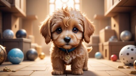 Chibbi-Art Goldendoodle Chibi: A Joyful Canvas