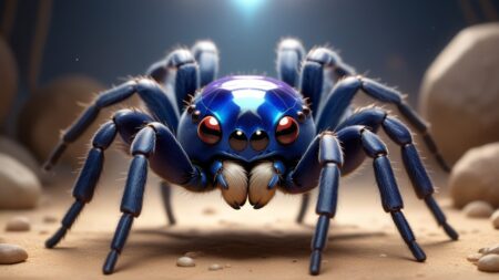 Chibbi-Art Chibi Gooty Sapphire Tarantula: A World of Color