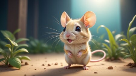 Chibbi-Art Grasshopper Mouse in Chibi Style