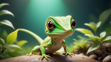 Chibbi-Art Chibi Anole Encounter