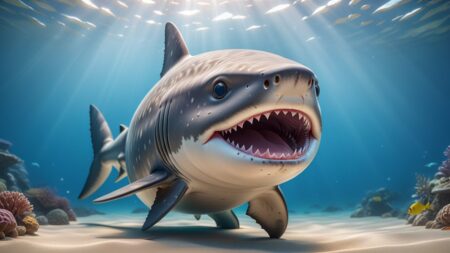 Chibbi-Art Greenland Chibi Shark: A Marine Artists Eye-to-Eye Encounter