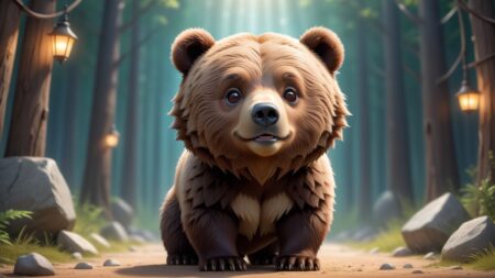 Chibbi-Art Chibi Grizzly Bears Soleful Gaze