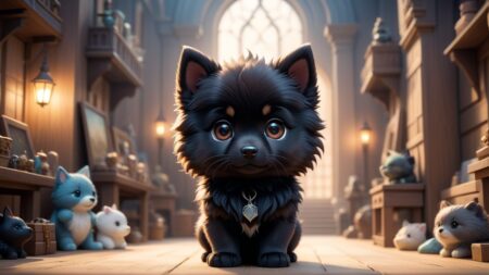 Chibbi-Art Chibi Groenendael Artistry Captures Your Gazes