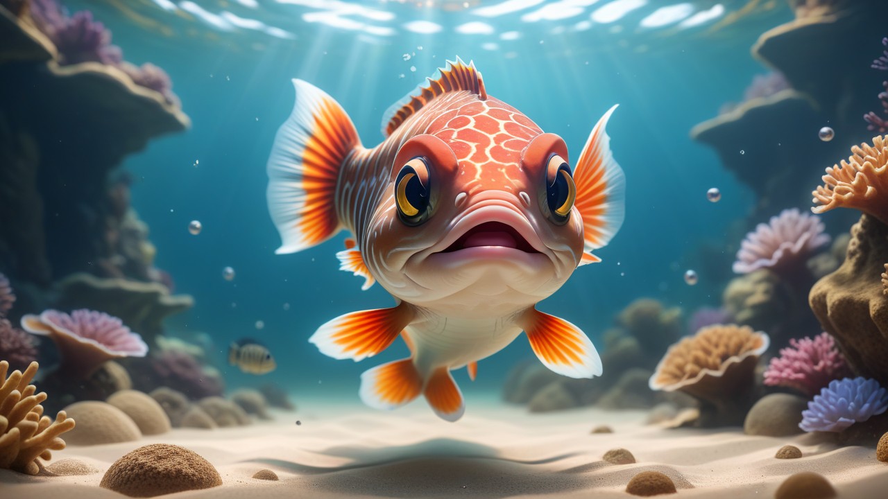 Chibbi-Art Grouper Chibi: A Whimsical Art Piece