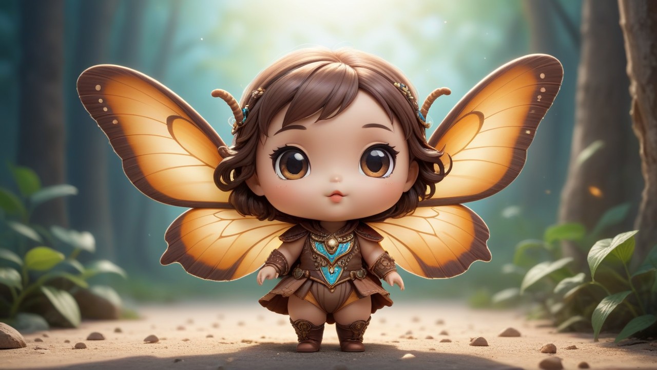 Chibbi-Art Chibi Gypsy Moth: A Magical Encounter