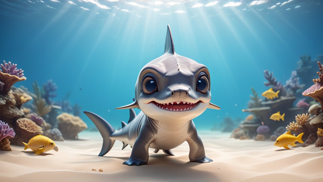 Chibbi-Art Hammerhead Chibi: A Spectacle of The Ocean