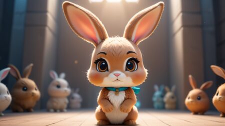 Chibbi-Art Whimsical Hare