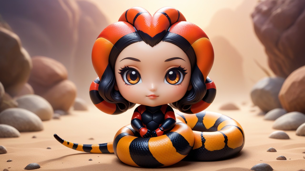 Chibbi-Art Harlequin Coral Snake Chibi-Art Blend