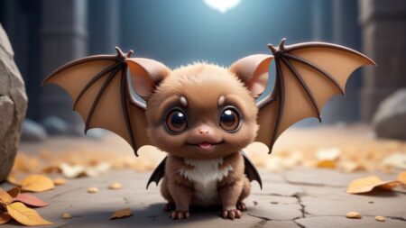 Chibbi-Art Chibi Hoary Bat: A Glimpse into Nocturnal Grace