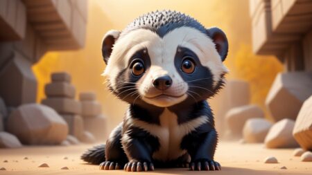 Chibbi-Art Chibi Honey Badger: A Feisty Delight