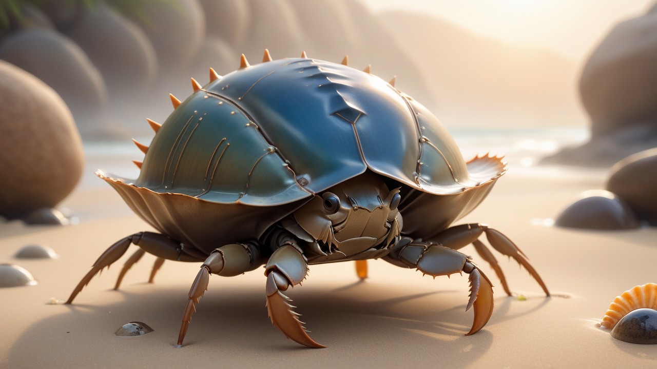 Chibbi-Art Chibi Horseshoe Crab In Focus: A Captivating Canvas