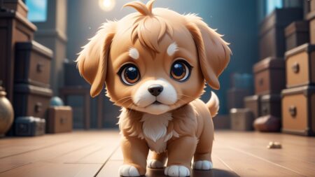 Chibbi-Art Chibi Hovawart Art: Embracing Natures Delight