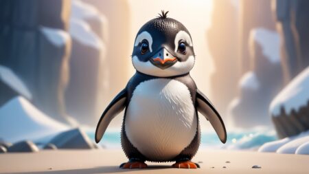 Chibbi-Art Cute Penguin Art: Humboldt Chibi Style Direct Gaze