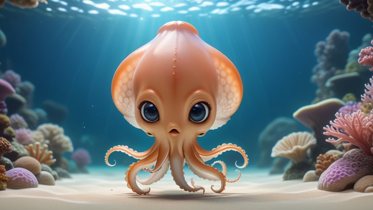 Chibbi-Art Squiddys Gaze: Chibi Sea Squatter Artwork