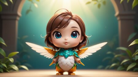 Chibbi-Art Hummingbird Chibi: A Close Encounter with Artistic Magic