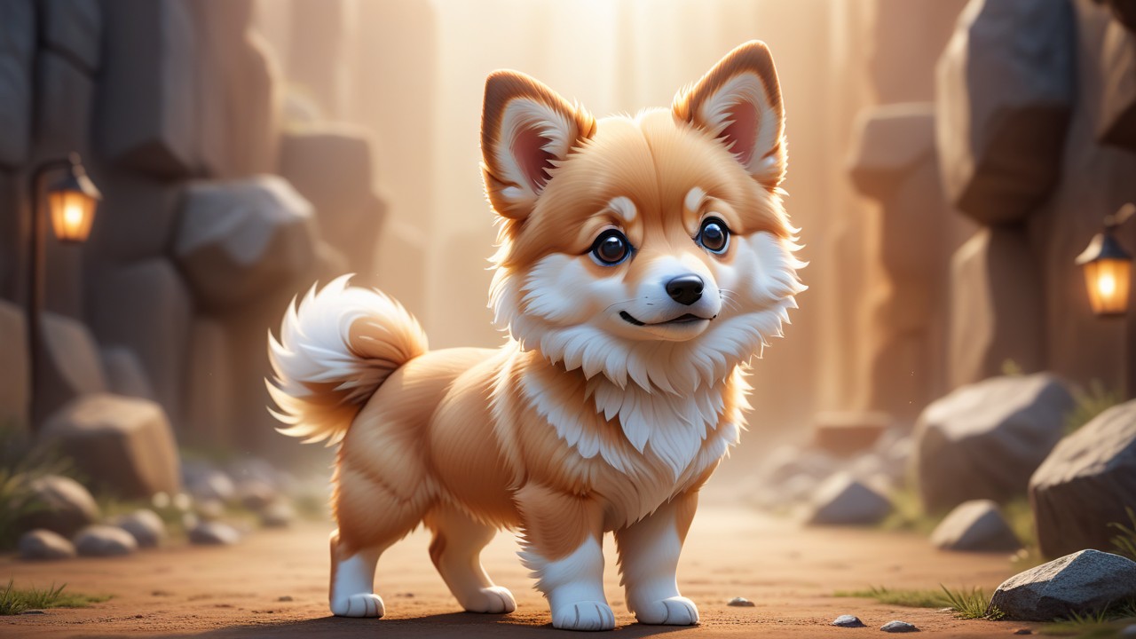 Chibbi-Art Icelandic Sheepdog Chibi View