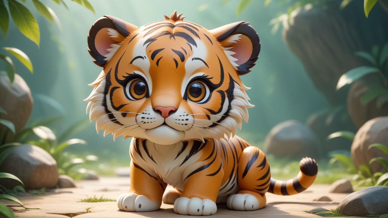 Chibbi-Art Tiger Bite: Indochinese Chibi Portrait