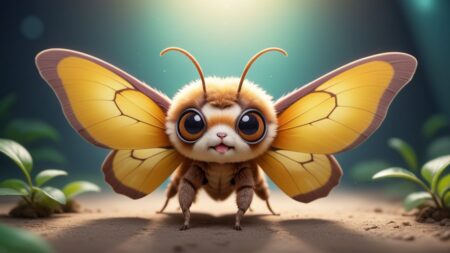 Chibbi-Art Io Moth Chibi: A Glimpse into Insect Artistry