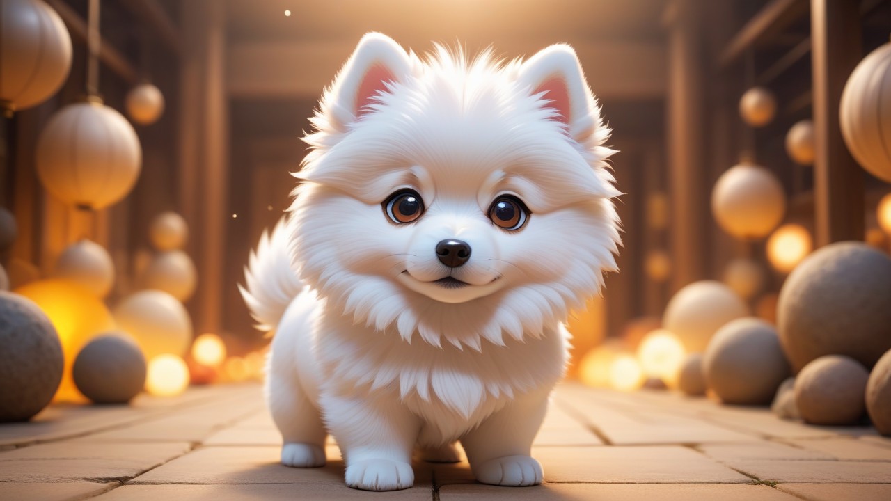 Chibbi-Art Chibi-Japanese Spitz - A Sleek Design That Takes Your Breath Away