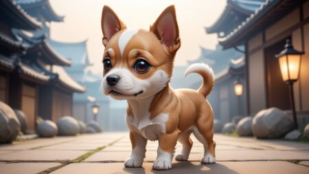 Chibbi-Art Japanese Terrier Portrait: Chibi Art Tribute