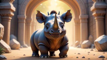 Chibbi-Art Javan Rhino Chibi: A Nature Admirers Inspiration