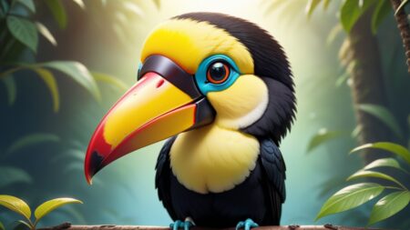 Chibbi-Art Toucans Artful Smile