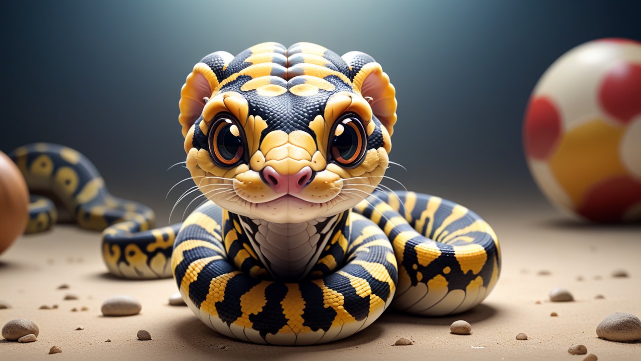 Chibbi-Art Mischievous Clown Python in Chibi Art Challenges