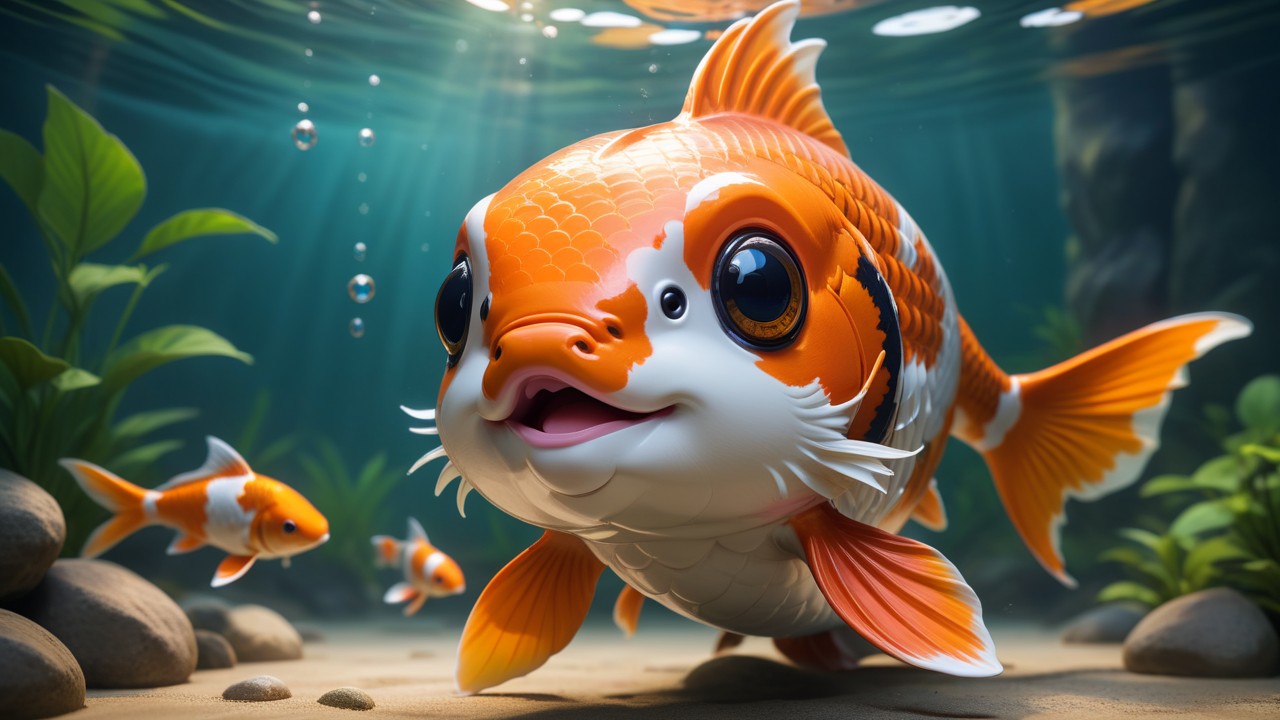 Chibbi-Art Chibi Koi Artists Eye-Contact