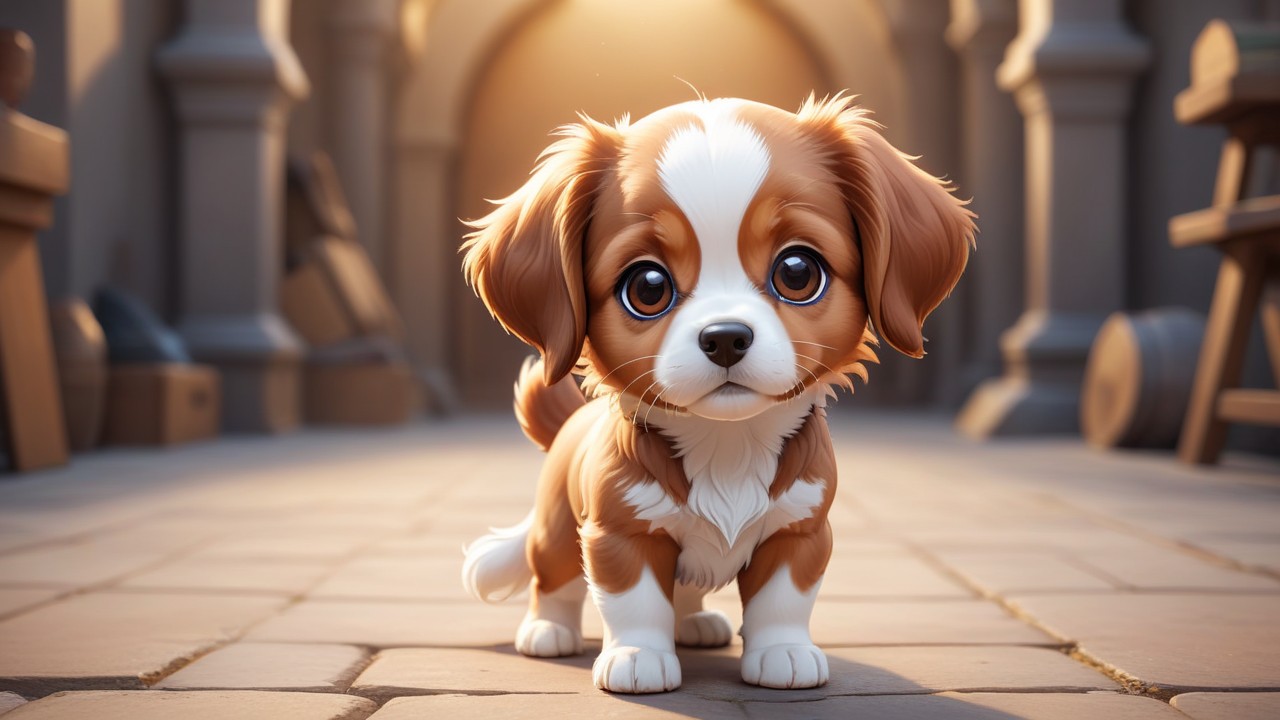 Chibbi-Art Chibi Kooikerhondje Capturing Your gaze