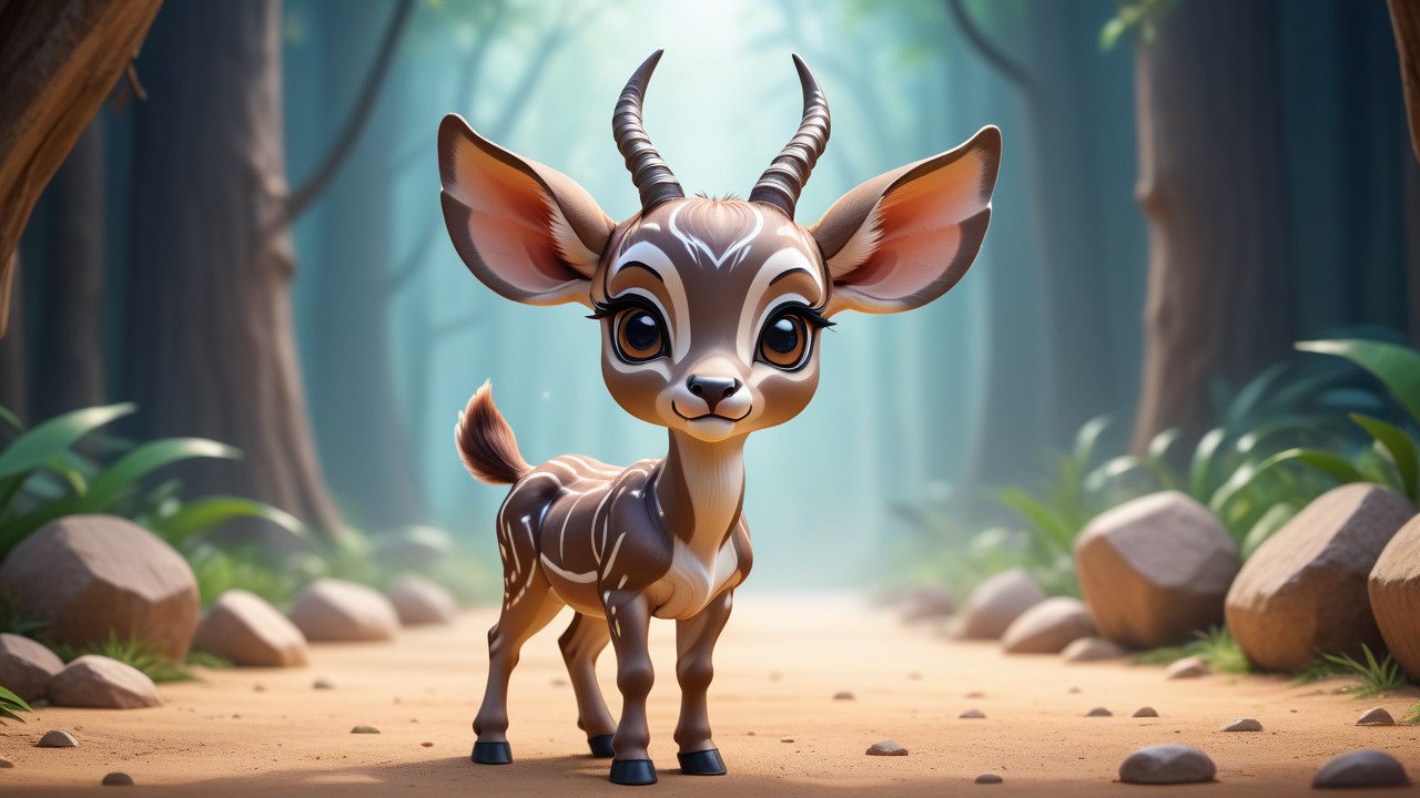 Chibbi-Art Kudu Chibi: A Glimpse of Grace