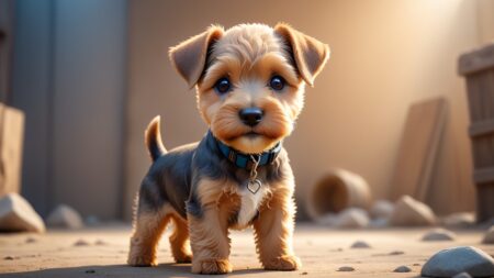 Chibbi-Art Lakeland Terrier Portrait: Chibi Art Gaze