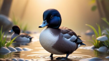 Chibbi-Art Cute Scaup, Artistic Vibes