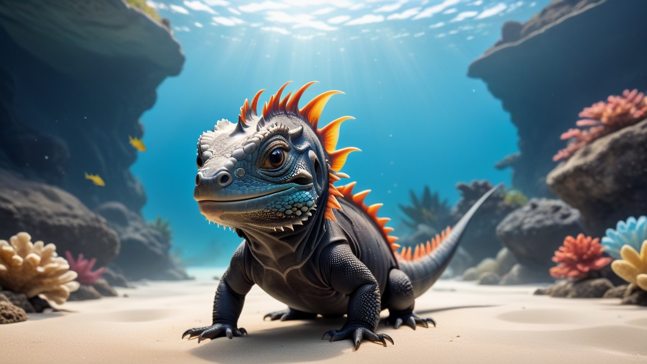 Chibbi-Art Chibi Marine Iguana Gaze