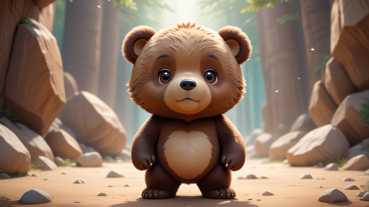 Chibbi-Art Chibi Marsican Brown Bear: A Magical Encounter