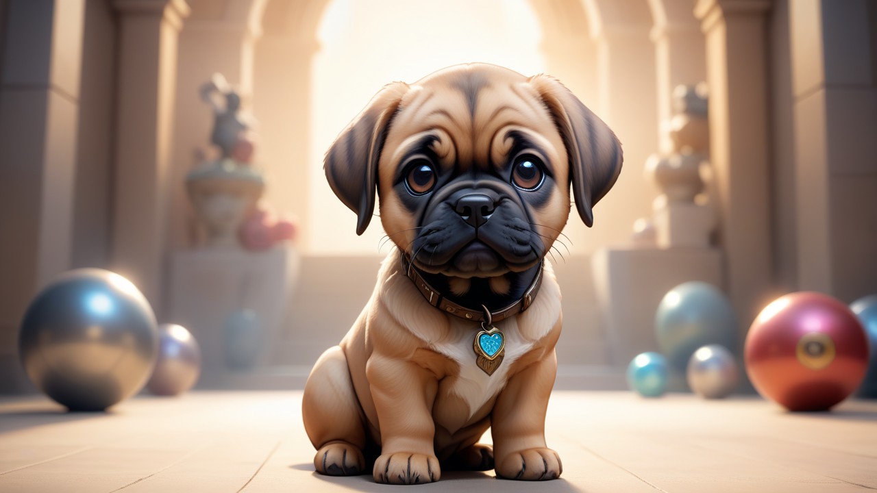 Chibbi-Art Chibi Mastiff in Focus